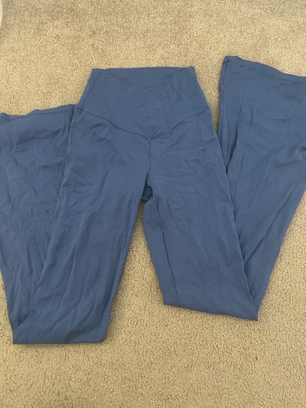 aerie Slate Blue High-Rise Flare Leg Active Leggings